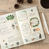 Midori - Yuru Log Planner Stickers - Forest Animals