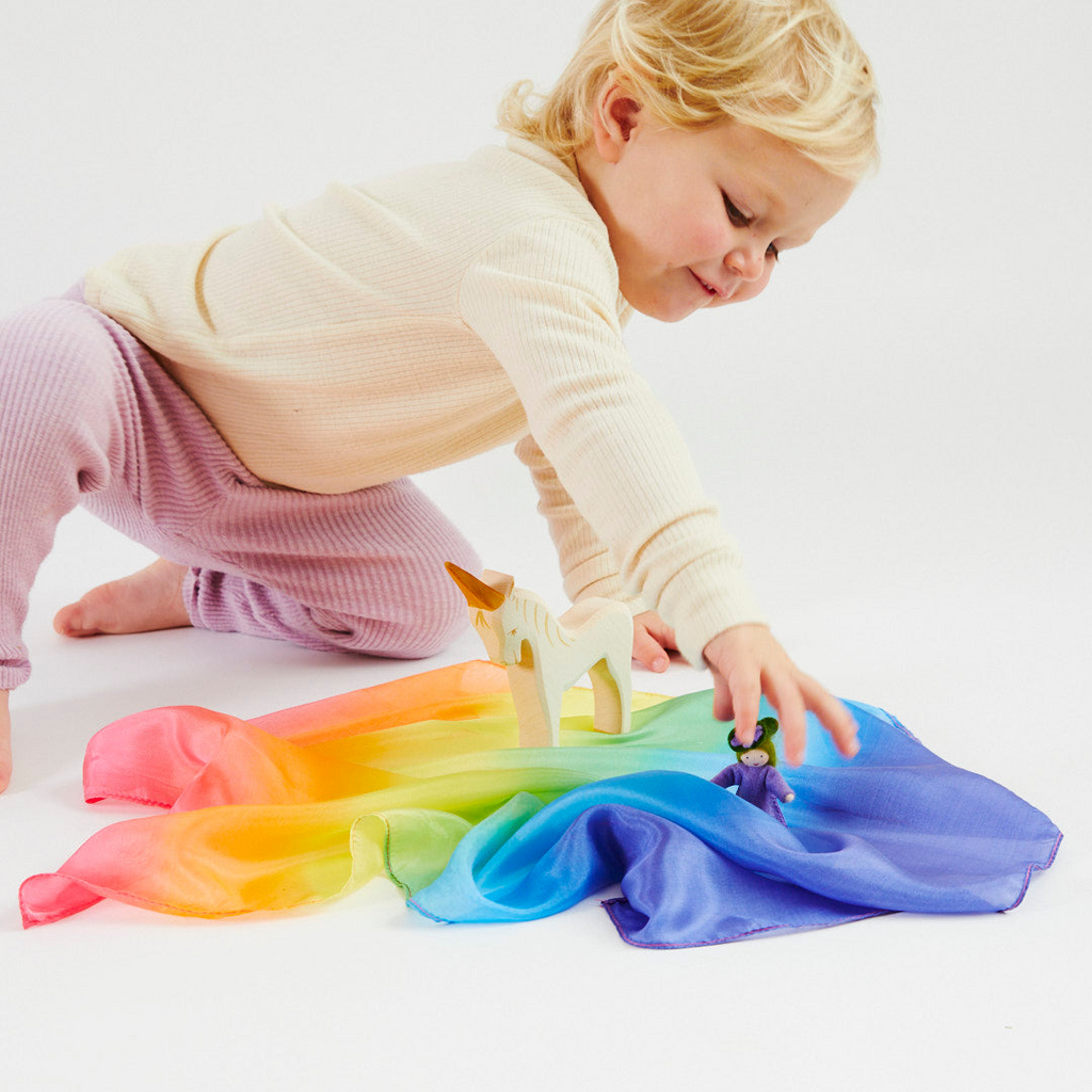Sarah's Silks - Mini Enchanted Playsilk - Rainbow