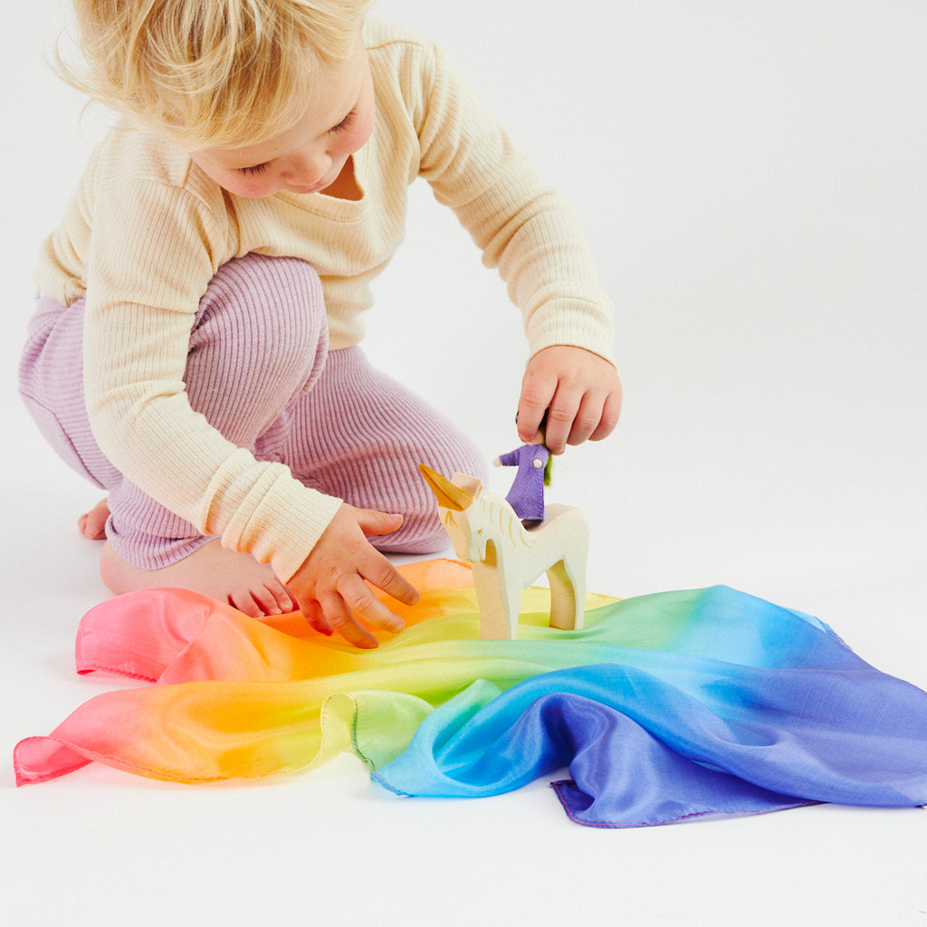 Sarah's Silks - Mini Enchanted Playsilk - Rainbow