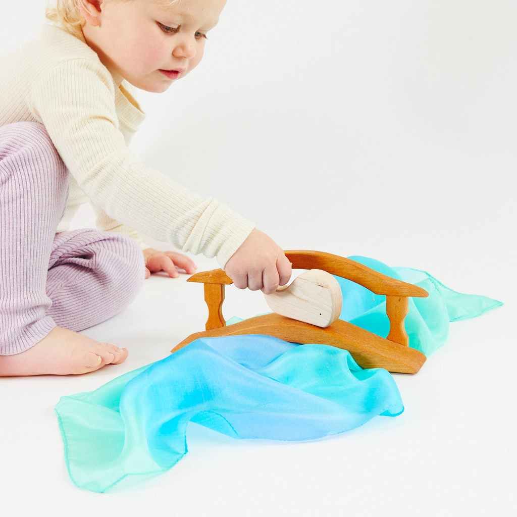 Sarah's Silks - Mini Enchanted Playsilk - Sea