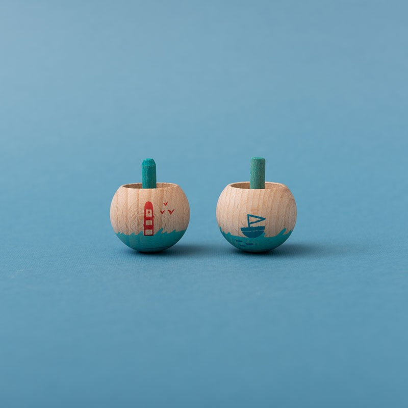 Londji - Spinning Top Wooden - Little World Ocean