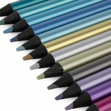 Moulin Roty - Les Cometes Filantes - Metallic Colouring Pencils 12pc