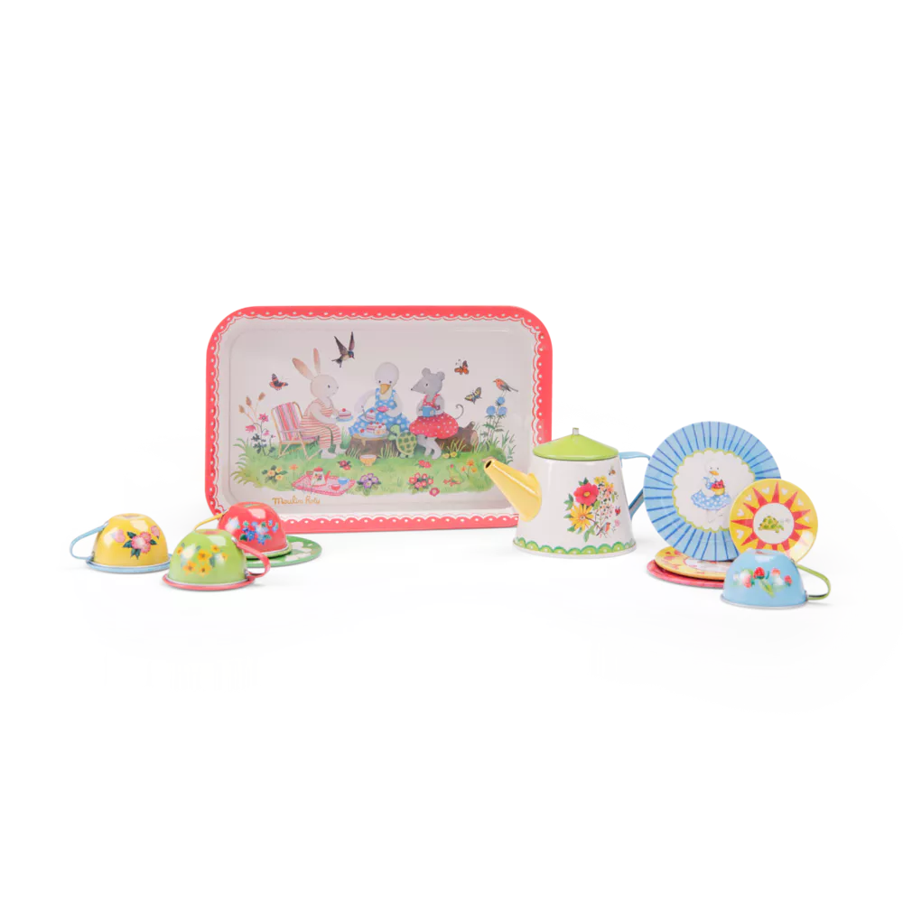 Moulin Roty - La Grande Famille - Tea Set Metal
