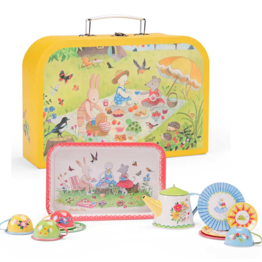 Moulin Roty - La Grande Famille - Tea Set Metal