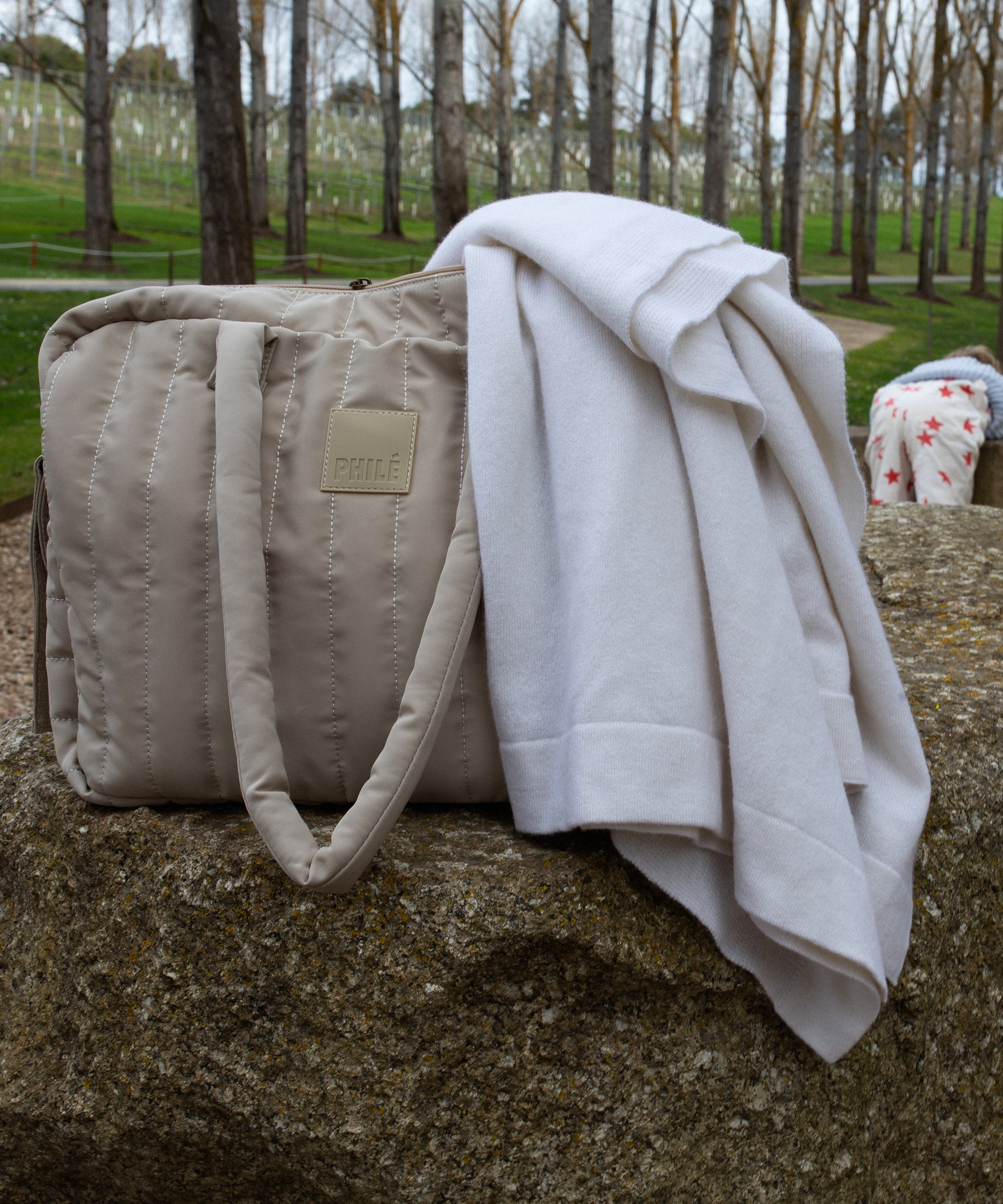Philé - Cashmere Baby Blanket - Cream