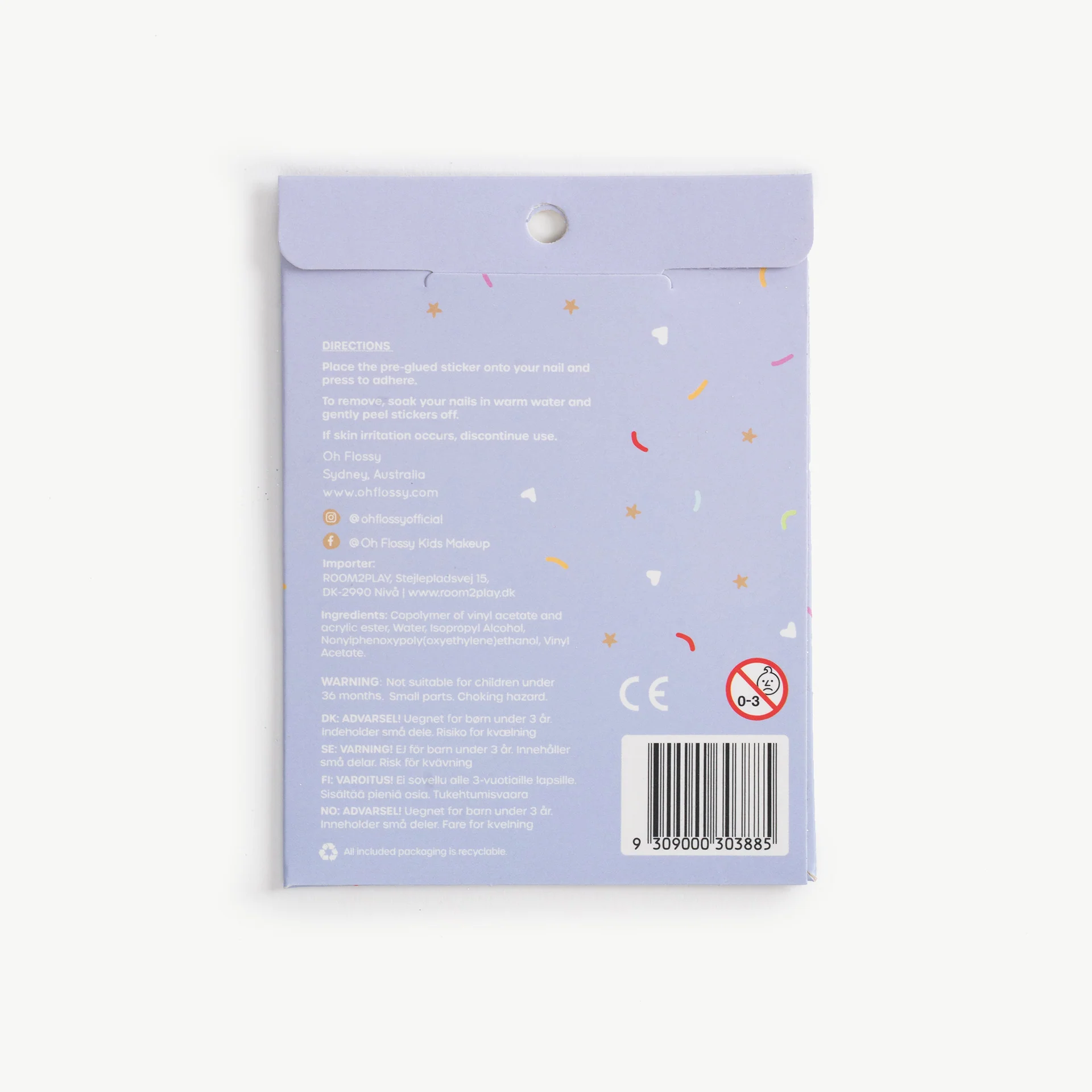 Oh Flossy Kids Nail Stickers - Disco Fever