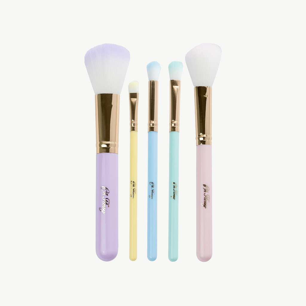 OH FLOSSY -  5 PC RAINBOW MAKE UP BRUSH SET