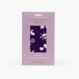 Oh Flossy Kids Reusable Adhesive Face Paint & Makeup Stencils - Purple