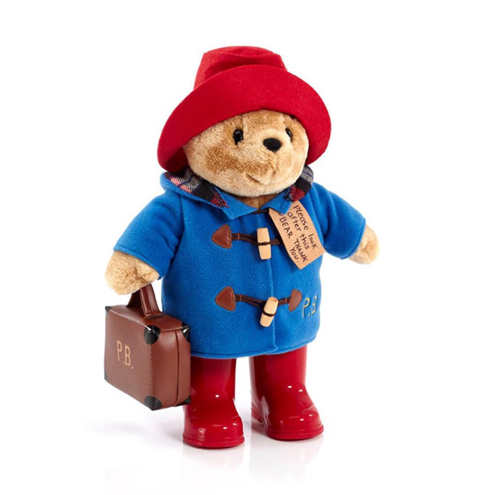 Paddington Bear with Boots, Embroidered Coat & Suitcase