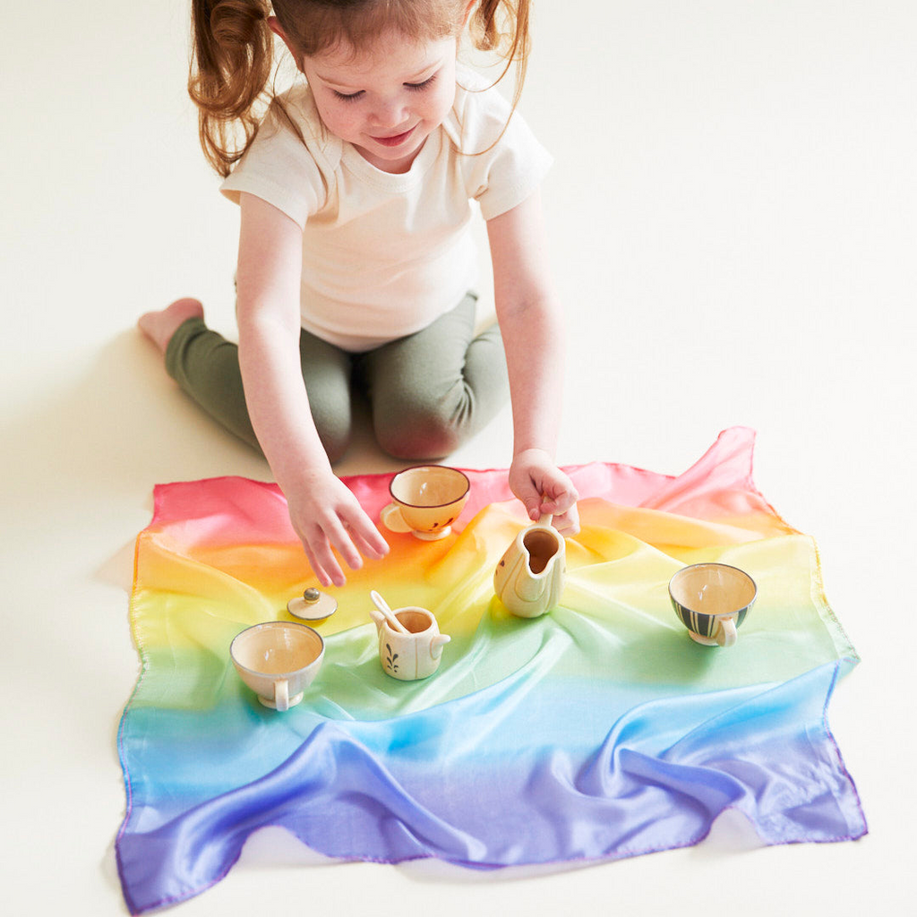 Sarah's Silks - Mini Enchanted Playsilk - Rainbow