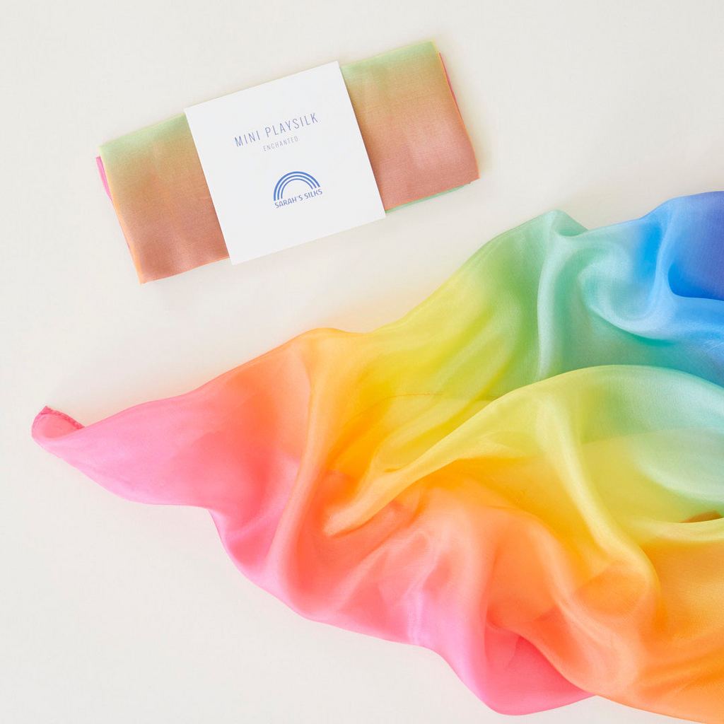 Sarah's Silks - Mini Enchanted Playsilk - Rainbow
