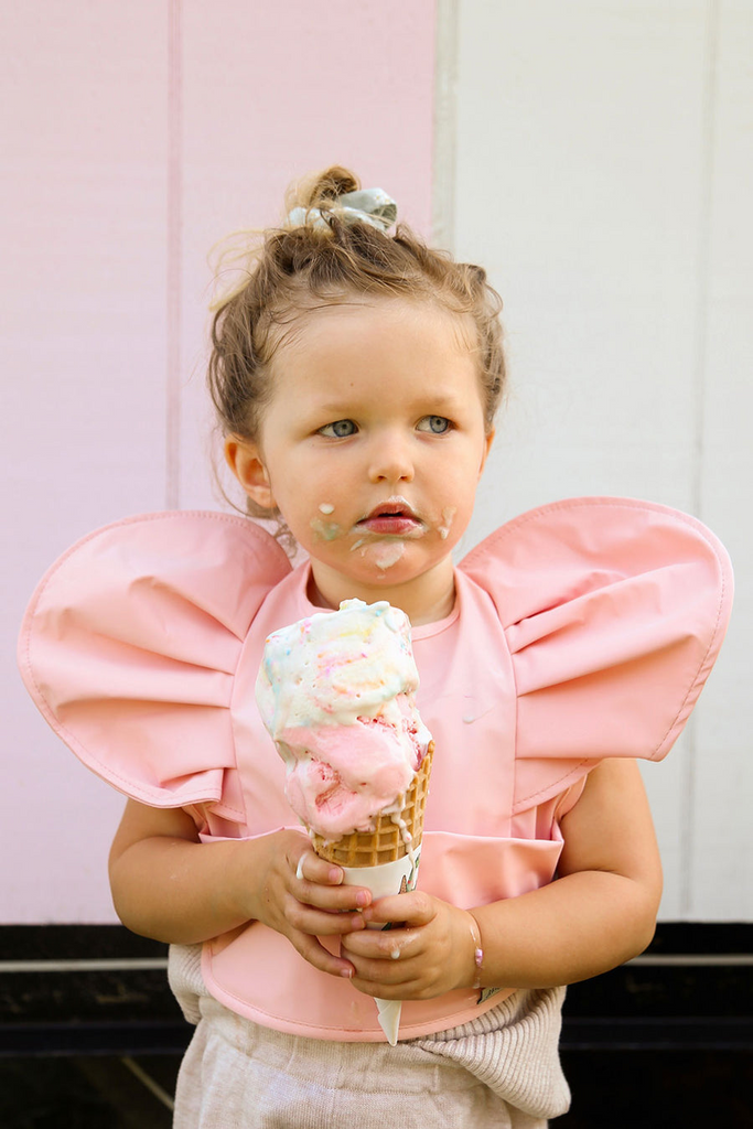 Kit x Cade - Waterproof Flutter Bib - Candy Pink