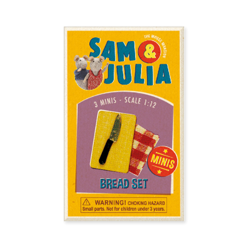 Sam & Julia - Mini Doll House Accessories - Bread Set