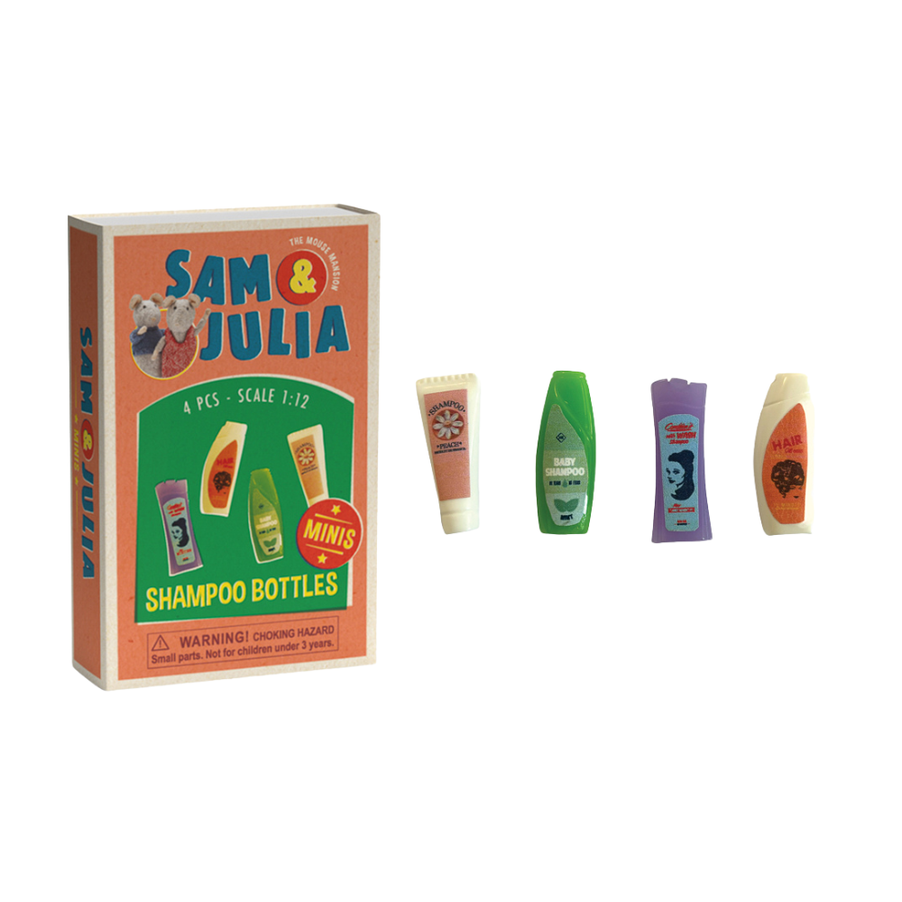 Sam & Julia - Mini Doll House Accessories - Shampoo Bottles
