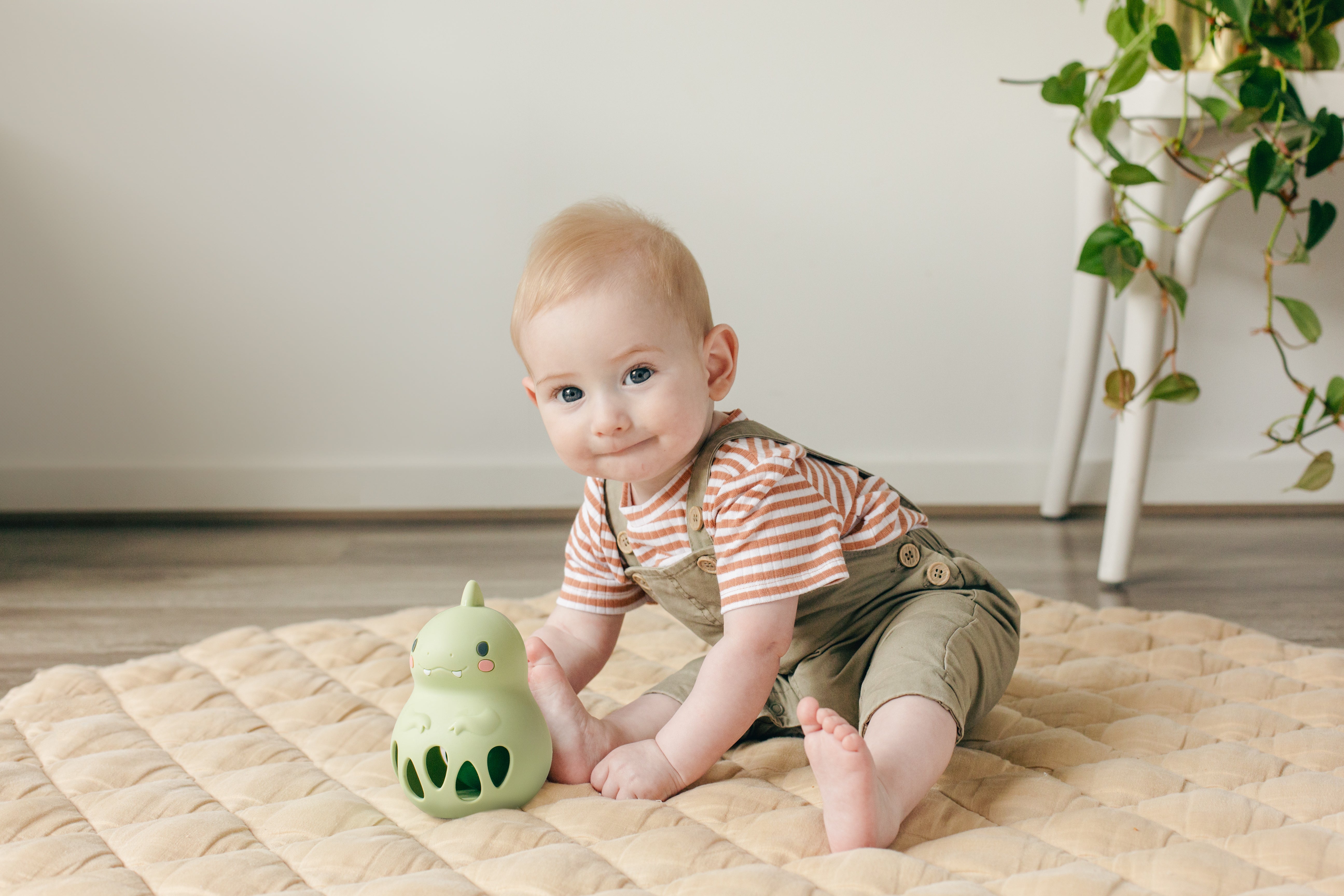 Silicone Rattle - Dino