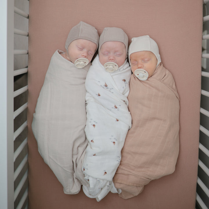 Mushie - Swaddle Organic Cotton Muslin - Blush