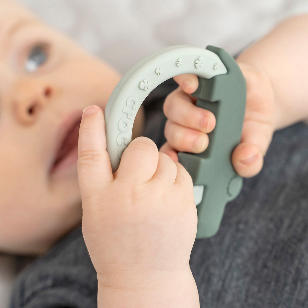 Teether 2pk - Elphee Blue & Croco Green