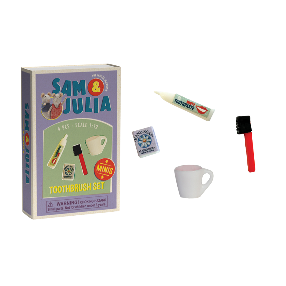 Sam & Julia - Mini Doll House Accessories - Toothbrush Set
