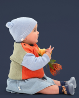 Toshi - Organic Beanie Snowy - Bluebird