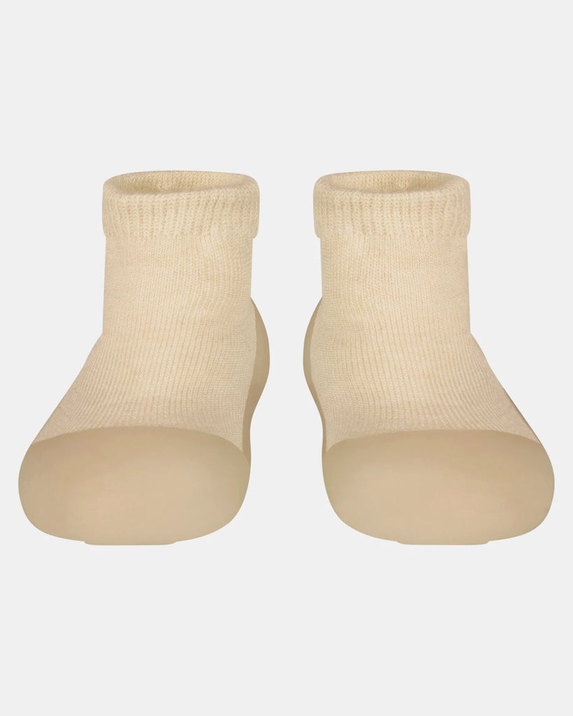 Toshi - Organic Hybrid Walking Socks Dreamtime Footsteps - Driftwood