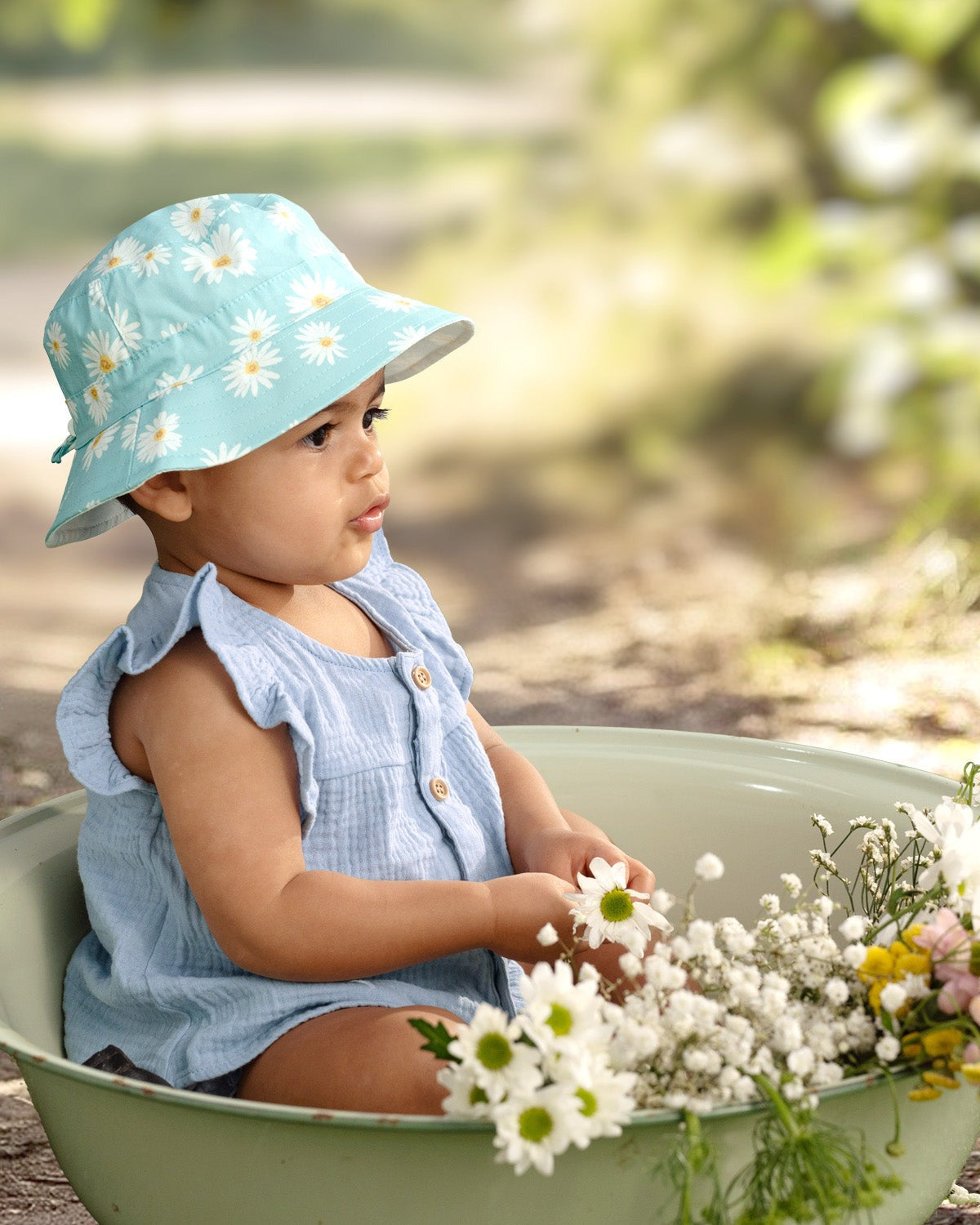 Toshi - Sunhat Spell - Daisy - Teal