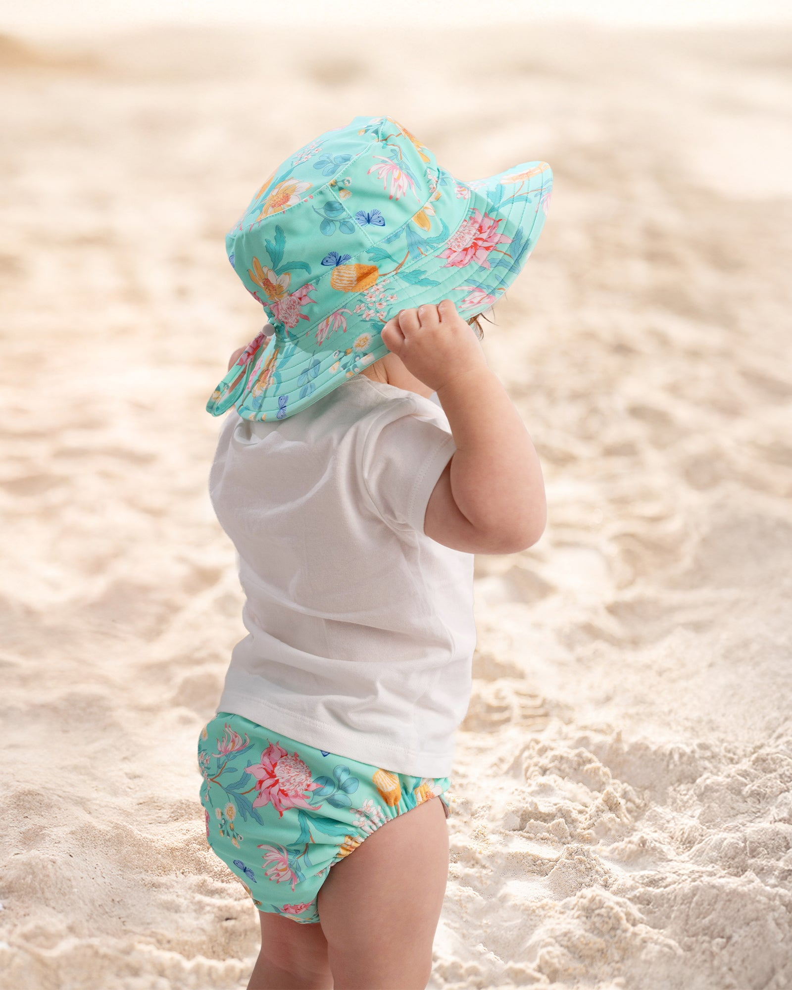 Toshi - Swim Sunhat Paradise - Waratah Mint