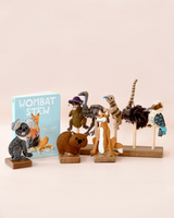 Tara Treasures - Wombat Stew Finger Puppets Set