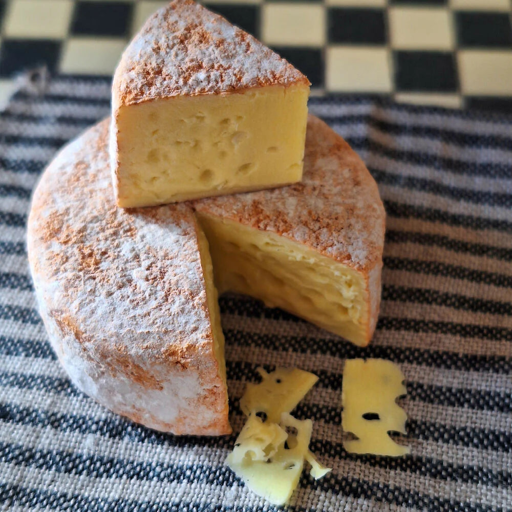 Ratatouille Miniatures - Aged Vintage Cheddar Wheel with cut wedge