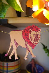 East End Press - Safari Animals Sewn Garland