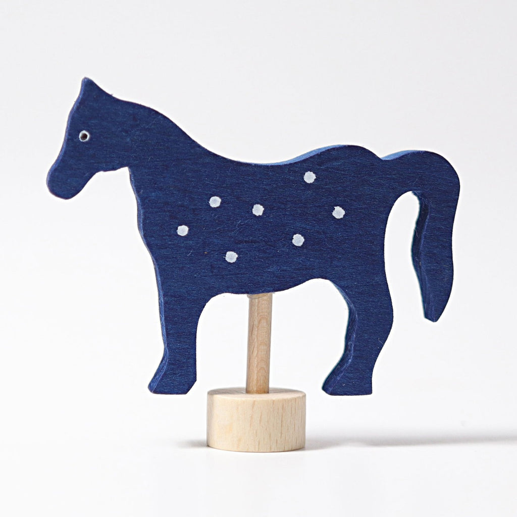 Grimm's -  Horse Decoration - Blue