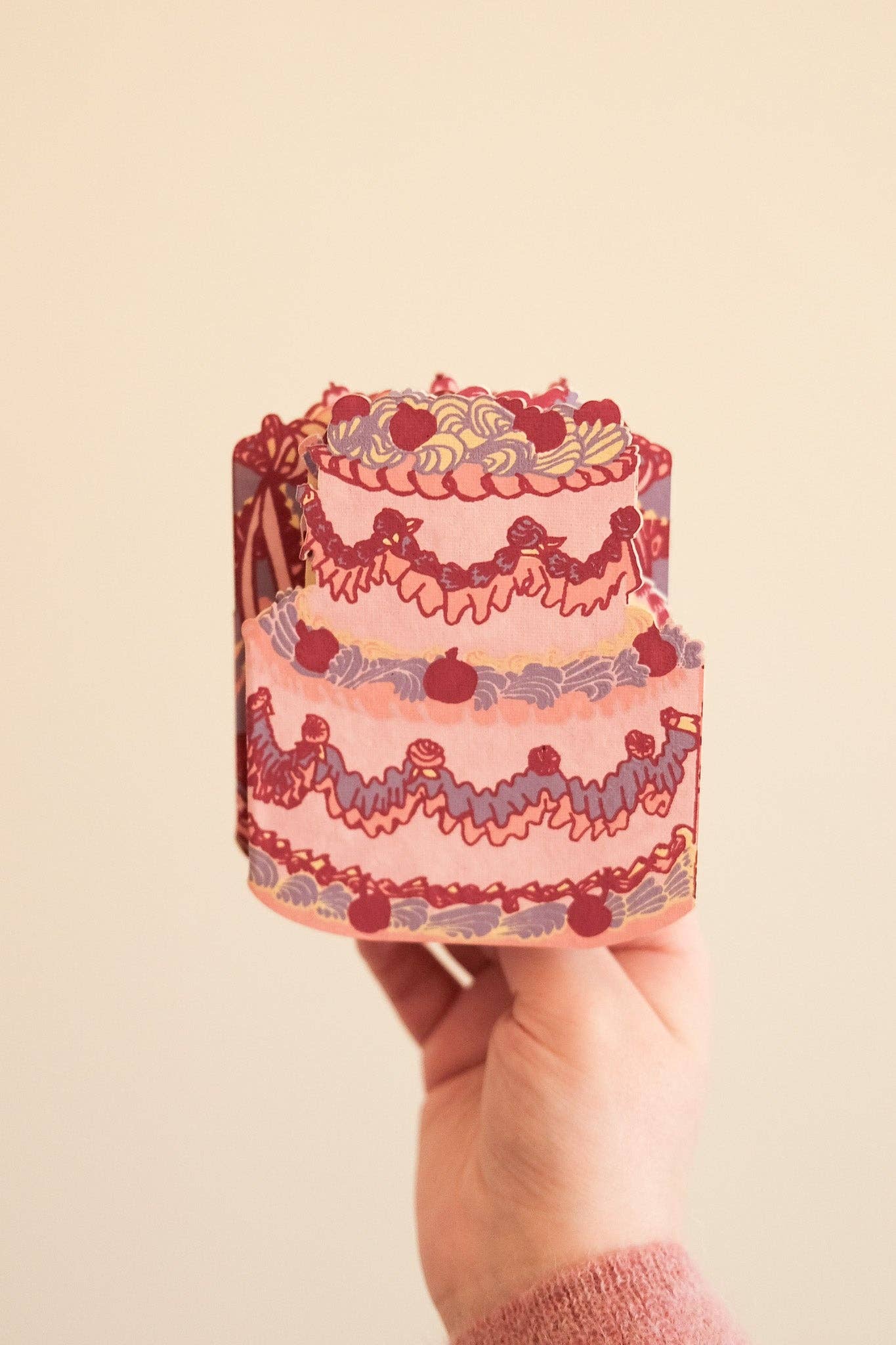 East End Press - Birthday Cake Concertina Greeting Card