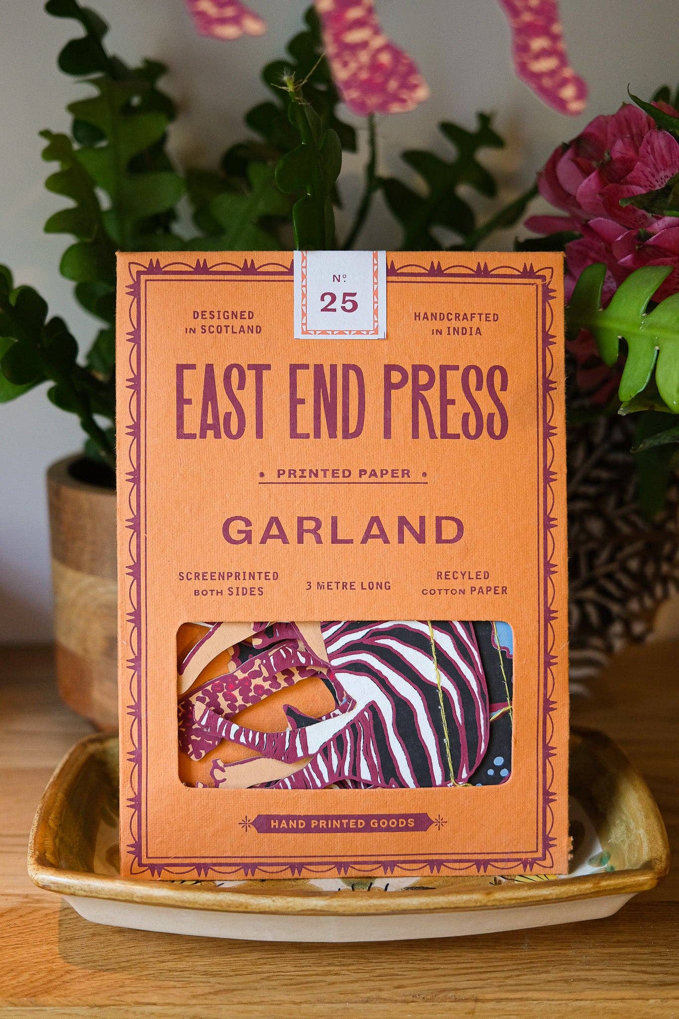 East End Press - Safari Animals Sewn Garland