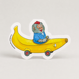 Richard Scarry - Bananas Gorilla Car Die-Cut Card