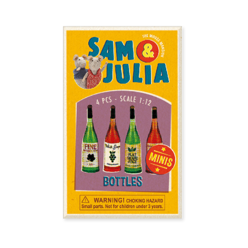 Sam & Julia - Mini Doll House Accessories - Bottles