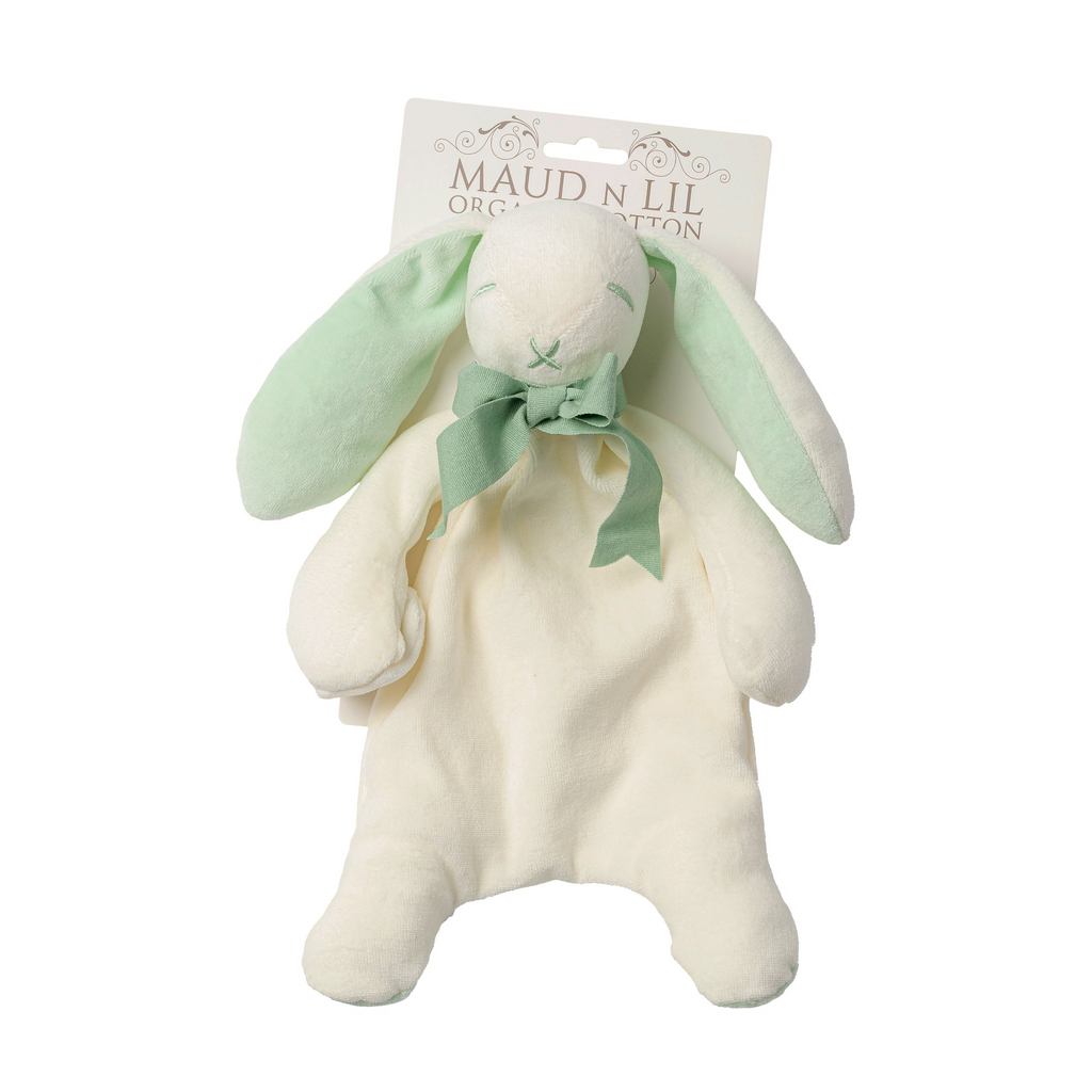 BUNNY COMFORTER 30cm - WHITE/MINT