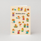 Richard Scarry - Birthday Plans Card