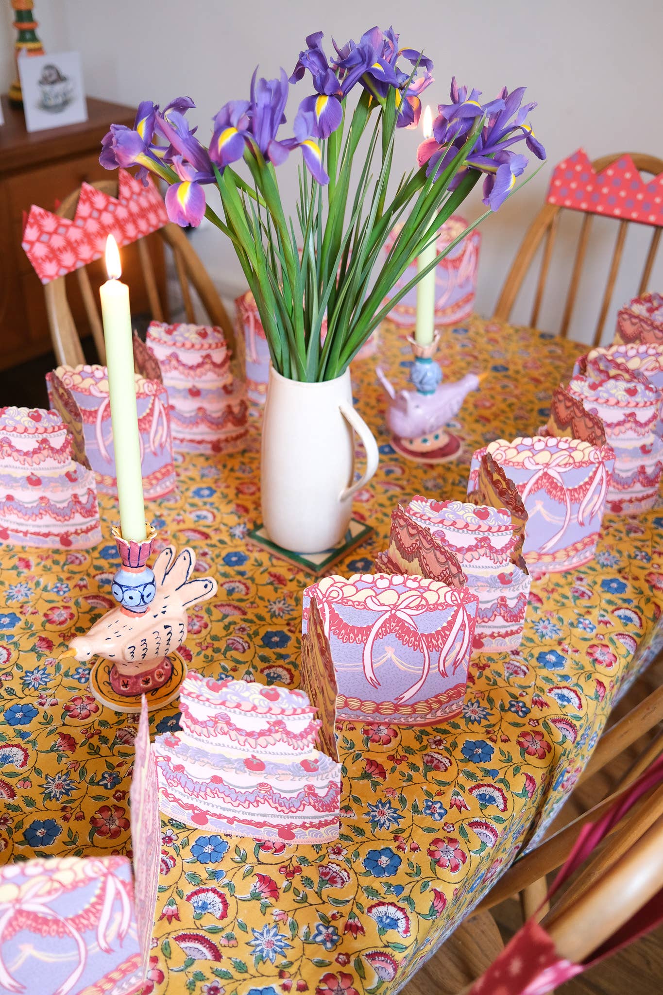 East End Press - Birthday Cake Concertina Garland