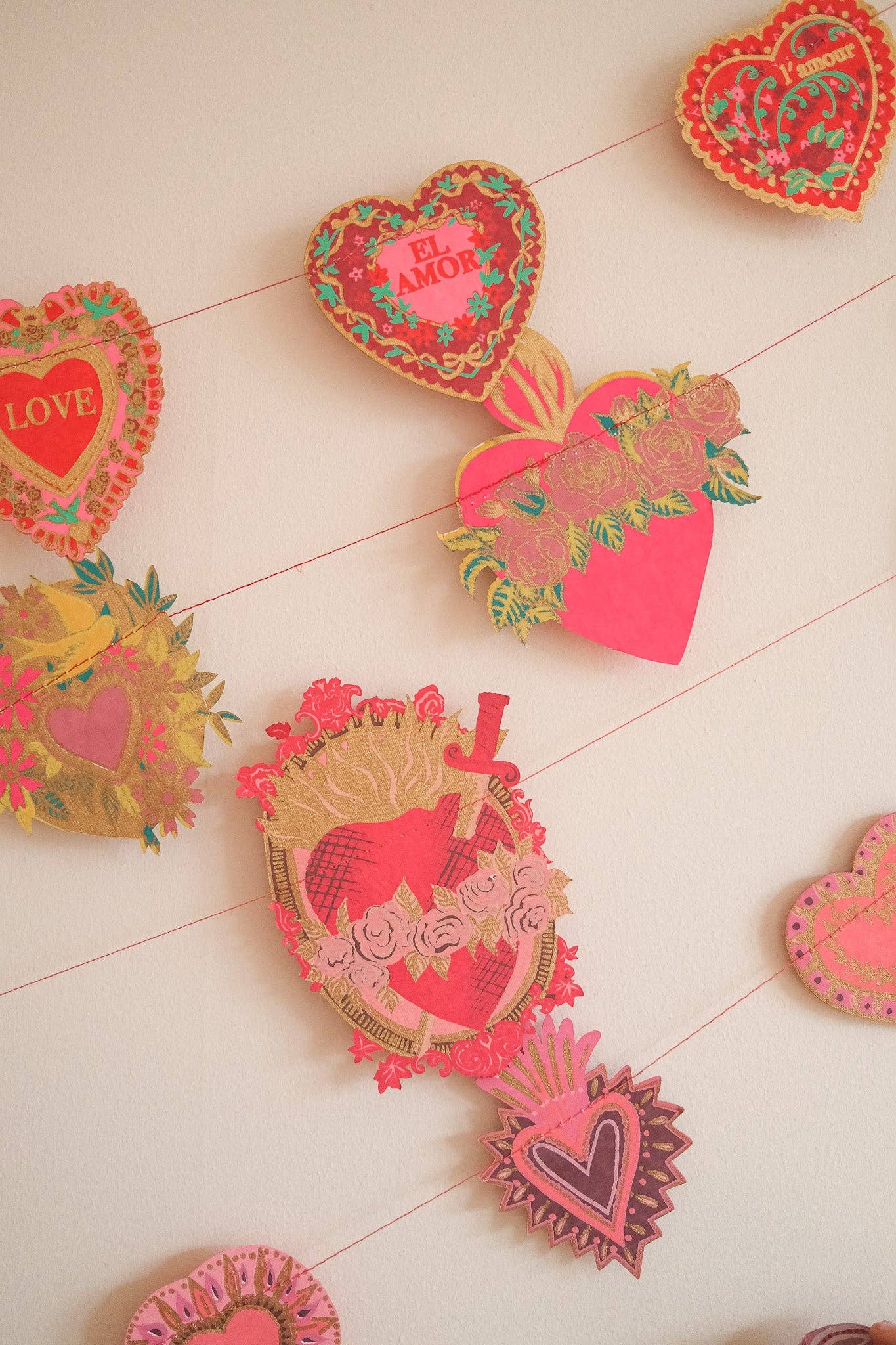 East End Press - Hearts Sewn Garland