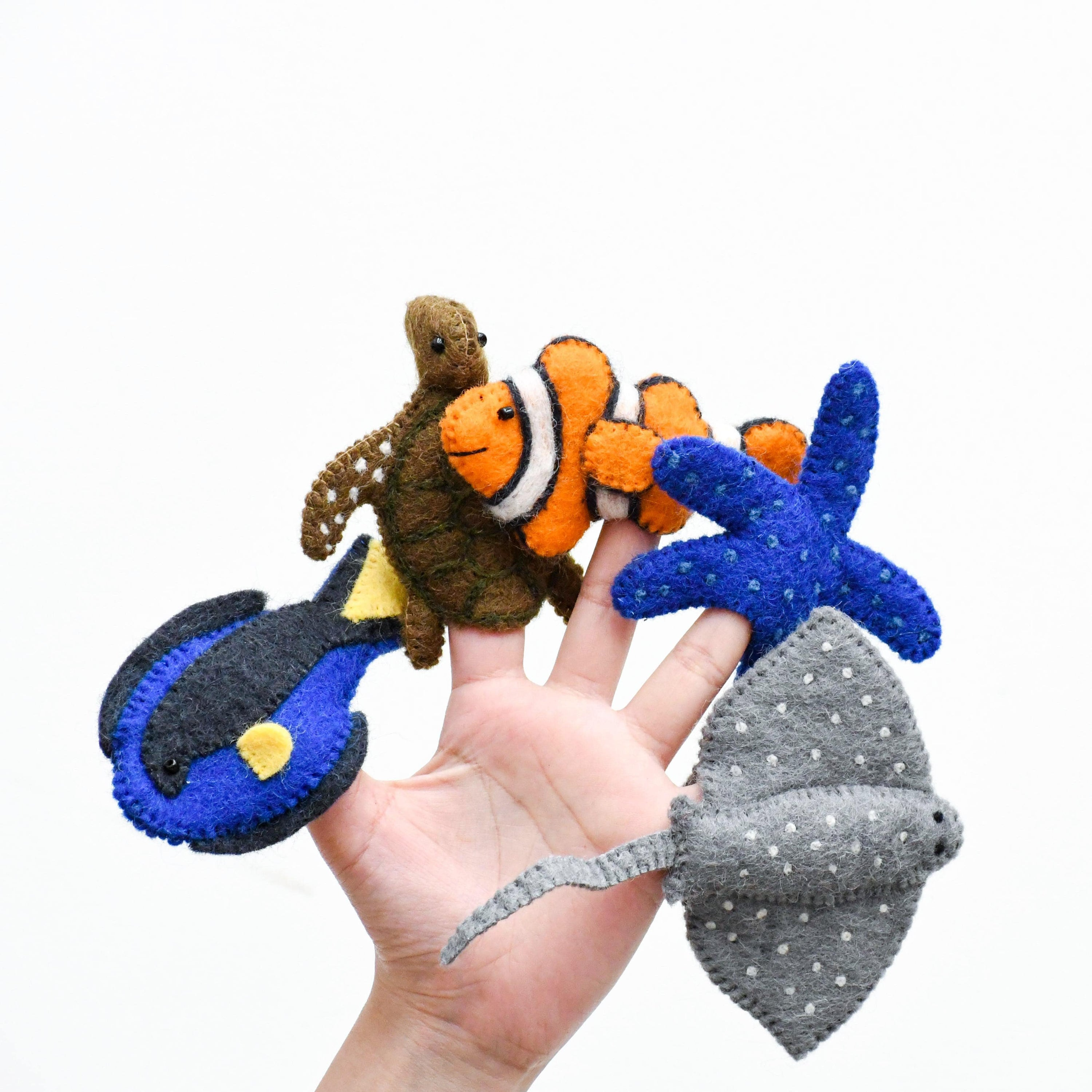 Tara Treasures - Australian Coral Reef Finger Puppets Set