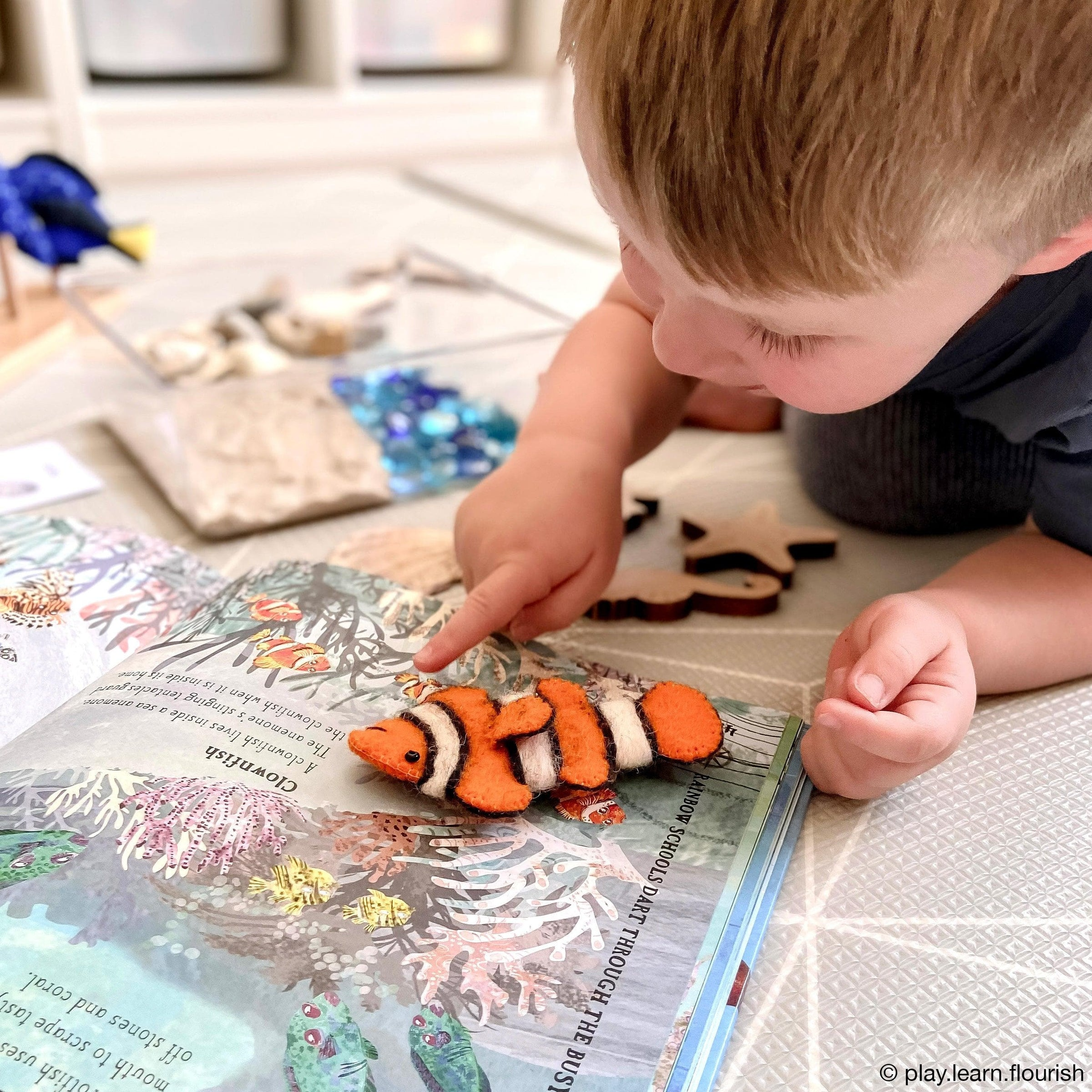 Tara Treasures - Australian Coral Reef Finger Puppets Set