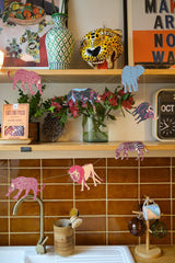 East End Press - Safari Animals Sewn Garland