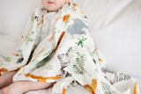 LouLou Lollipop - Muslin Swaddle - Safari Jungle