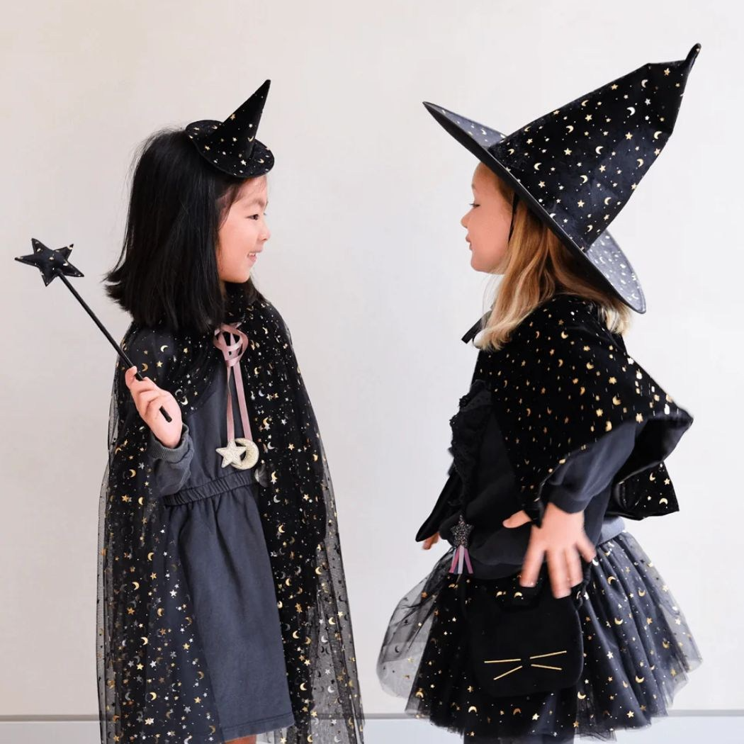 Mimi & Lula - Raven Mini Witch Hat Black