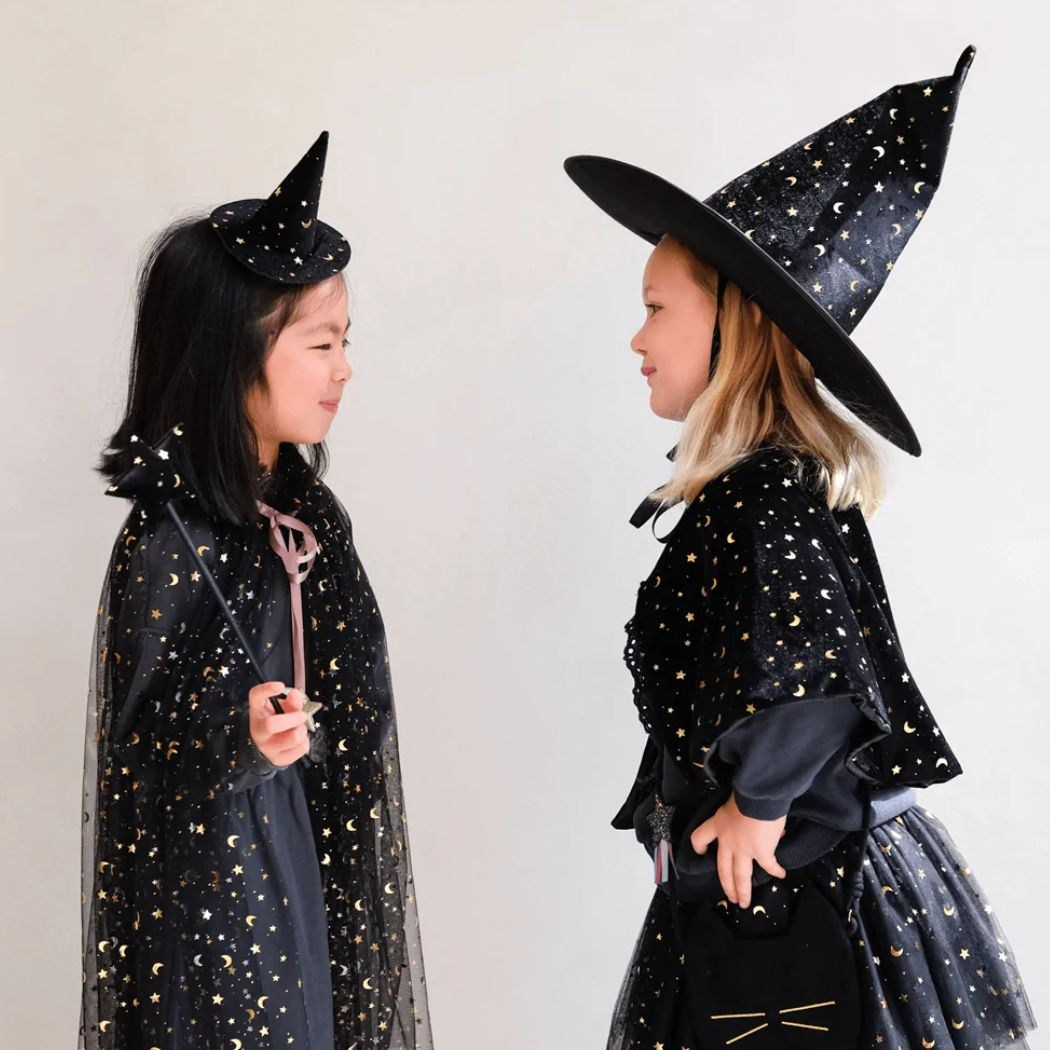 Mimi & Lula - Raven Mini Witch Hat Black