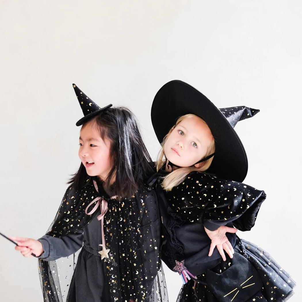 Mimi & Lula - Raven Mini Witch Hat Black
