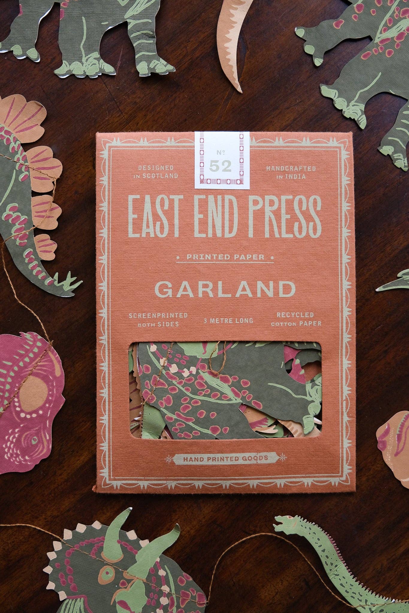 East End Press - Dinosaurs Sewn Garland