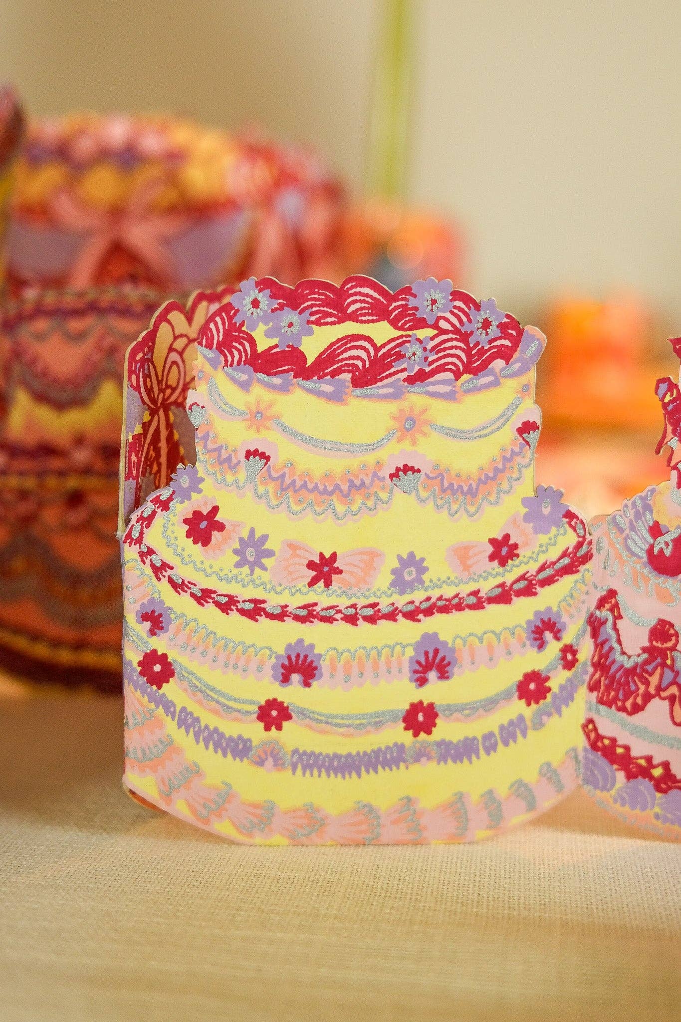 East End Press - Birthday Cake Concertina Garland