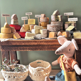 Ratatouille Miniatures - Aged Vintage Cheddar Wheel with cut wedge
