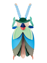 Studio Roof - Wall Art - Emerald Beetle