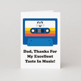 Taste In Music Dad Card